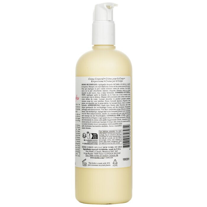 Kiehl's Creme De Corps Body Moisturizer with Pump 500ml