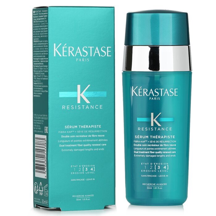Kerastase Resistance Serum Therapiste Soin Renouvelant Double Traitement Qualité des Fibres (Longueurs et Pointes Très Abîmées) 30ml/1.01oz