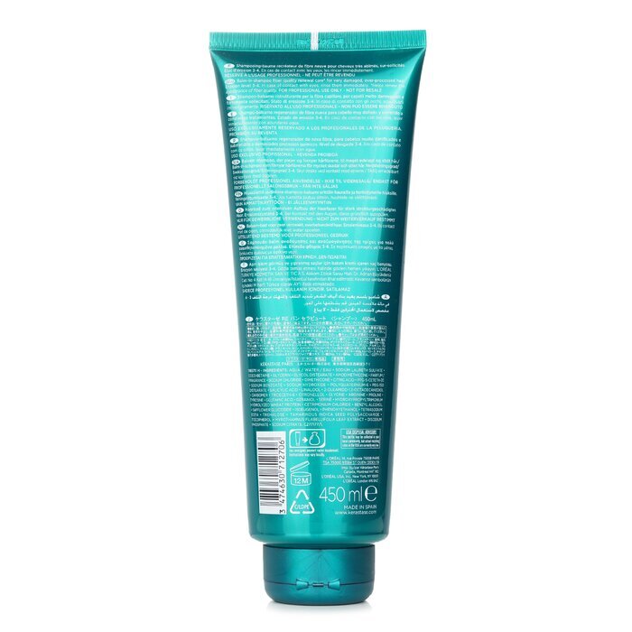 Kerastase Resistance Bain Therapiste Baume-In - Shampooing Soin Renouvelant de la Qualité des Fibres (Pour Cheveux Très Abîmés, Surtraités) 450ml/15oz