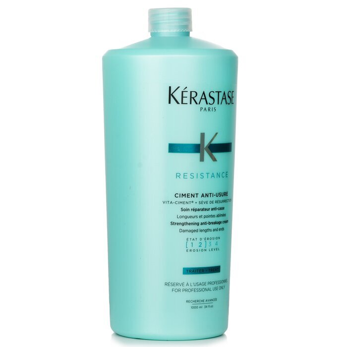 Kerastase Resistance Ciment Anti-Usure Crème Renforçante Anti-Casse - Rinçage (Pour longueurs et pointes abîmées) 1000ml/34oz