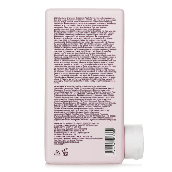 Kevin Murphy Angel.Wash (Un shampooing volumisant - Pour cheveux fins, secs ou colorés) 250ml/8.4oz