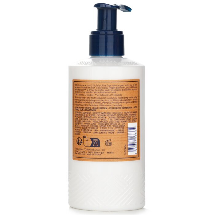 Lotion pour le corps riche au beurre de karité L'Occitane 250ml/8.4oz