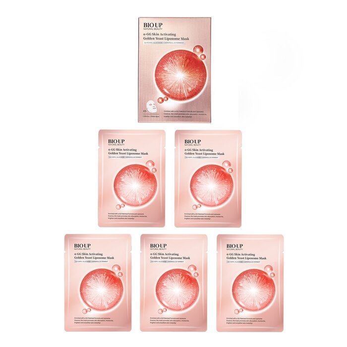 Natural Beauty BIO UP a-GG Skin Activating Golden Yeast Liposome Mask (Exp Date: 05/2026) 5 x 25ml
