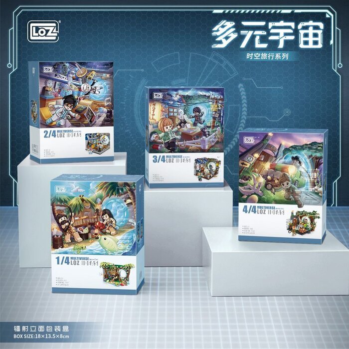 LOZ Multiverse Time Travel Series - Time and Space Administration Building Bricks Set 18x13.8x8cm