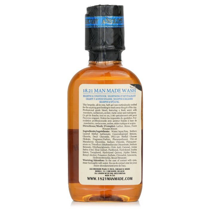 18.21 Man Made Man Made Wash Shampoo, Conditioner & Body Wash - Absolute Mahogany 100ml