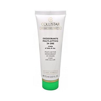 Collistar Multi-active Deodorant 24 Hours Cream Alcohol Free - With Rice Milk 75ml
