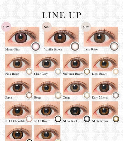Secret Candy Magic 1 Day Color Lens No.5 Black 20 pcs - P-0.00 (20 pcs)