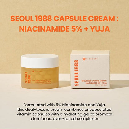 SEOUL 1988 Capsule Cream : Niacinamide 5% + Yuja - 50ml