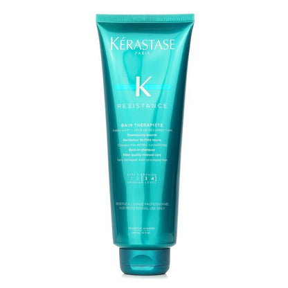 Kerastase Resistance Bain Therapiste Baume-In - Shampooing Soin Renouvelant de la Qualité des Fibres (Pour Cheveux Très Abîmés, Surtraités) 450ml/15oz