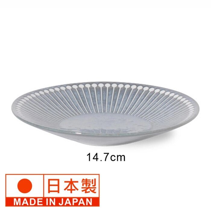 Minoro Touki Minoyaki Ultra Light 14.7CM Ceramic Dish (Gray)-  Gray