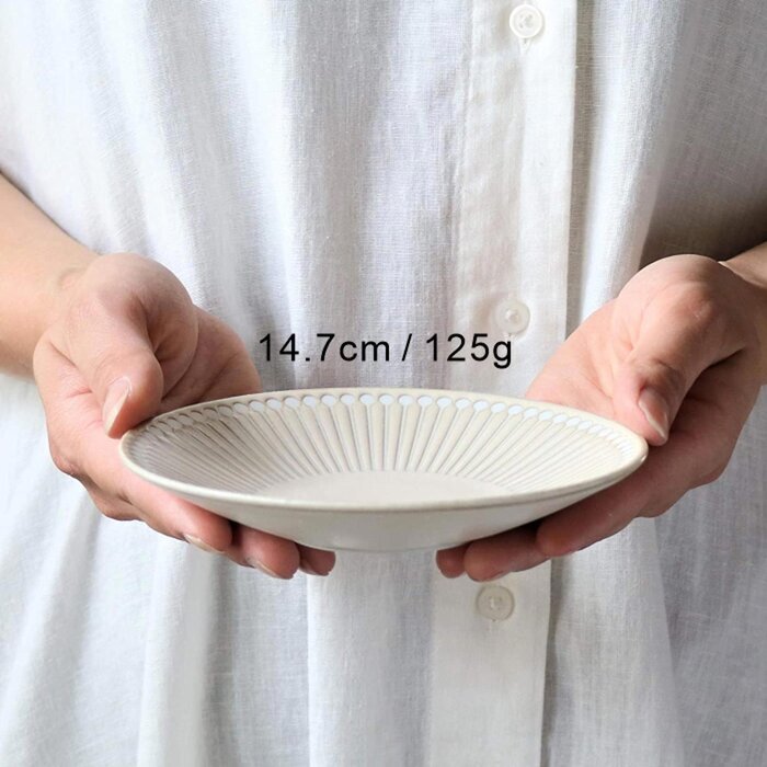 Minoro Touki Minoyaki Ultra Light 14.7CM Ceramic Dish (Gray)-  Gray
