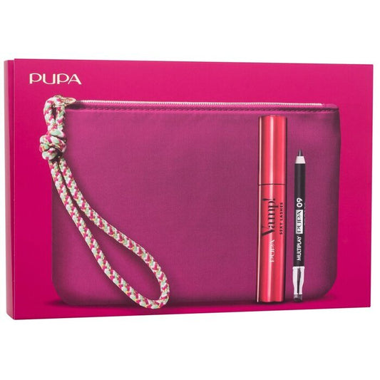 Pupa Vamp! Sexy Lashes Makeup Set Mascara #011 Sexy Black 12ml/multiplay Pen #09 Deep Black 0 8gr/bag 12.8ml