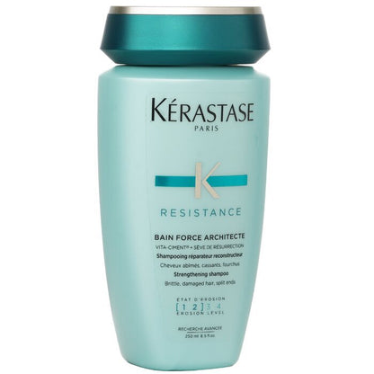 Kerastase Resistance Bain Force Architecte Shampooing Fortifiant (Pour Cheveux Cassants, Abîmés, Pointes Fourchues) 250ml/8.5oz
