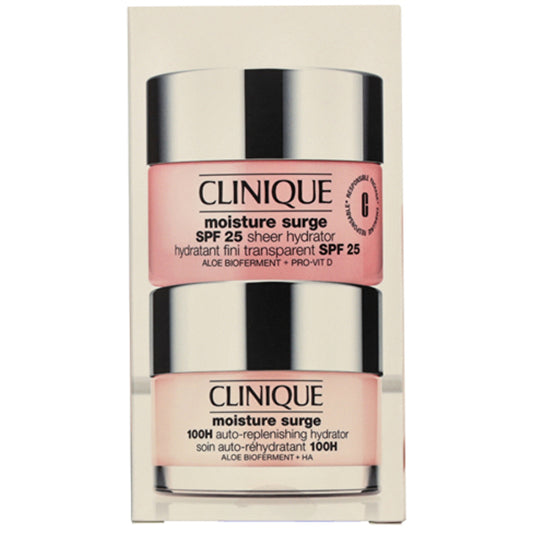 Clinique Moisture Surge Facial Care Set Moisture Surge Spf25 Sheer Hydrator 50ml/moisture Surge 100h Auto-replenishing Hydrator 50ml 100ml