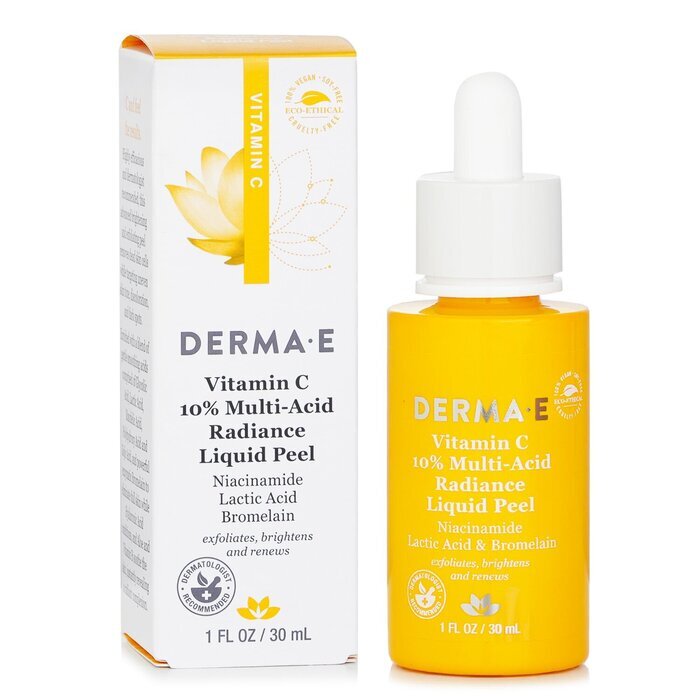 Derma E Vitamin C 10% Multi-Acid Radiance Liquid Peel (Exp. Date 30 June 2026) 30ml