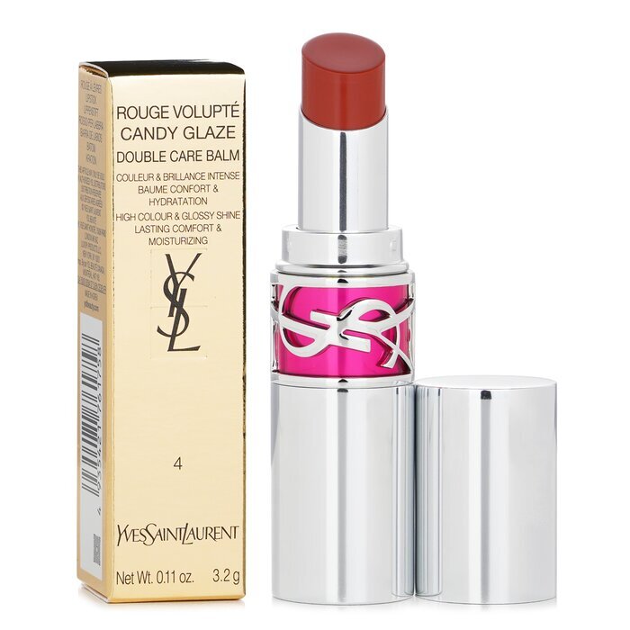 Yves Saint Laurent Rouge Volupte Candy Glaze Double Care Balm -  4 Nude Pleasure 3.2g