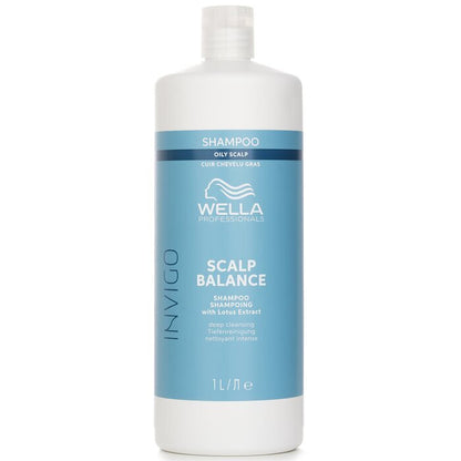 Wella Invigo Scalp Balance Shampoo With Lotus Extract Oily Scalp 1000ml