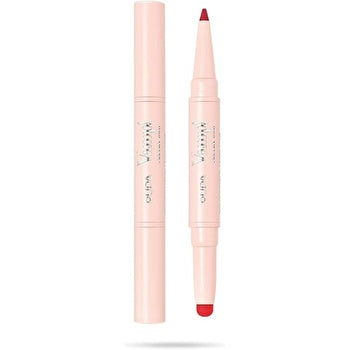 Pupa Vamp! Creamy Duo Lip Pencil #010 True Red / Lipstick 0 8g / Pencil 0 2g 1g