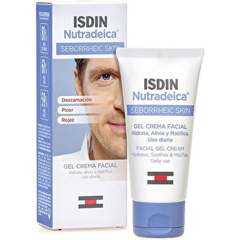 ISDIN Nutradeica Facial Gel Cream 50ml for Seborrheic Skin - Hydrates, Soothes and Matifies Skin