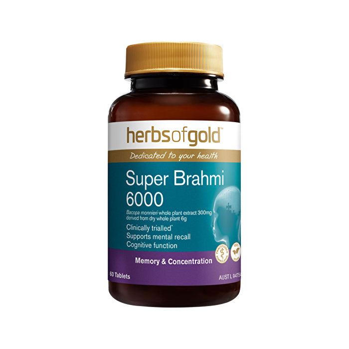 Herbs Of Gold Super Brahmi 6000 60t
